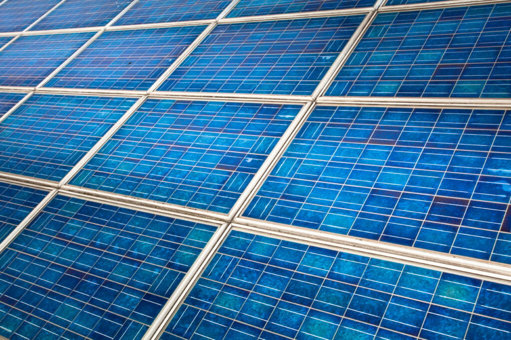 photovoltaic solar panel detail